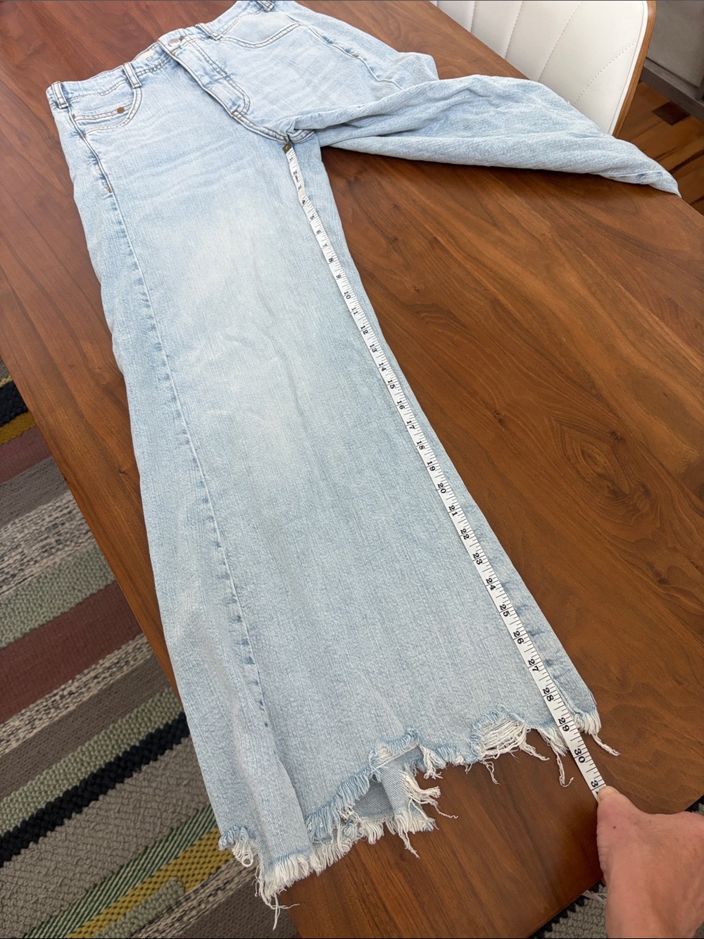 Anthropologie Pilcro Adi Regenerative Cotton Mid-Rise Flare Jeans Size 26 - Picture 11 of 12